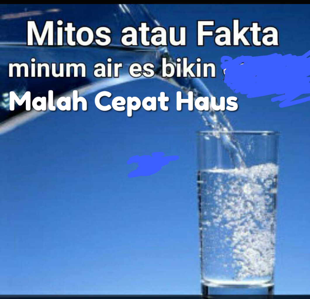 mitos atau fakta ketika berolahraga minum air dingin malah cepat haus