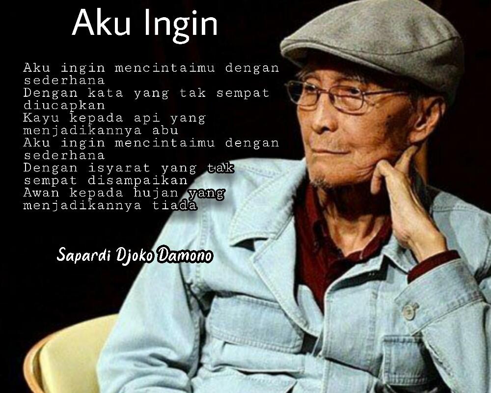 Mengenang Sang Maestro Pujangga, Sapardi Djoko Damono Lewat Barisan Sajaknya