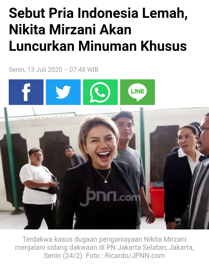 Nikita Mirzani Sebut Pria Indo Lemah. Sebenarnya Berapa Ukuran Kekuatan Di Ranjang?