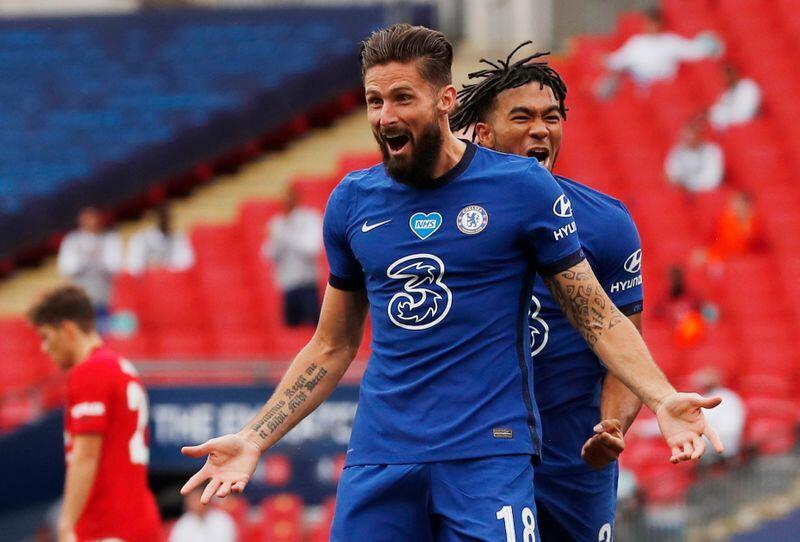 Kisah Giroud dan De Gea dalam Kemenangan Chelsea atas Man. United 3-1