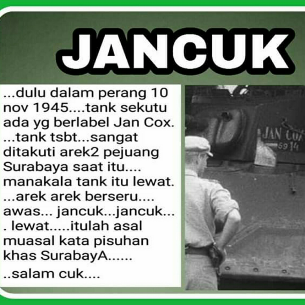 Ada Apa Dengan Kata JANCUK, Apa Sih Jancuk? 