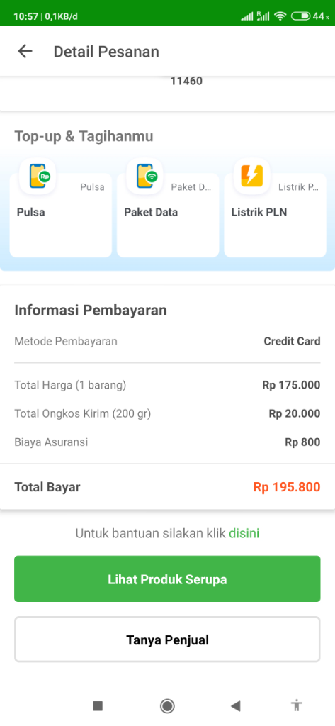 belanja di Tokopedia parah