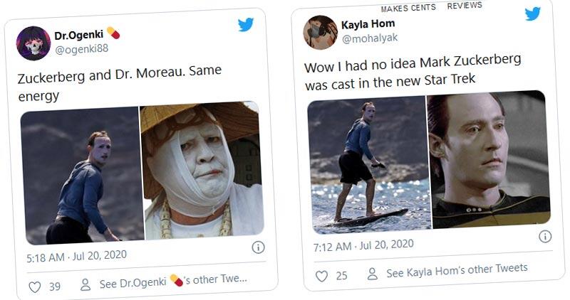 Gara-Gara Sunscreen, Boss Facebook Jadi Banyak Meme Kocaknya Beredar Di Internet