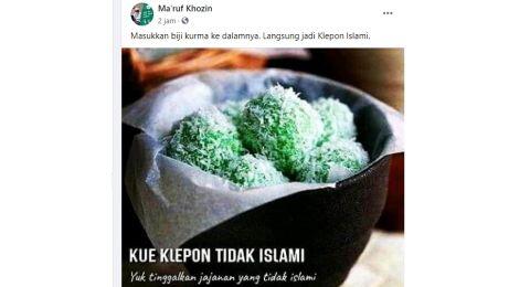 Kue Klepon Disebut Tidak Islami, Ulama Madura: Tinggal Masukkan Biji Kurma