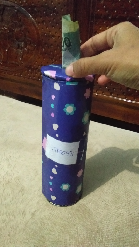 Wadah Bekas Snack Potato dibuang Sayang, Jadilah Tempat Tabungan Cantik
