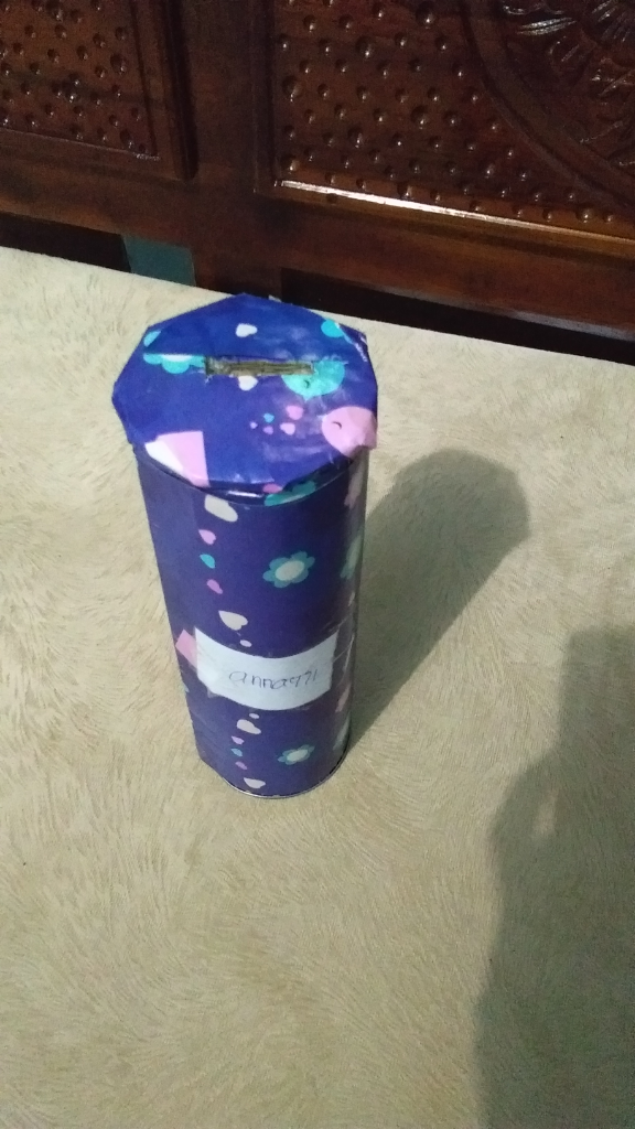 Wadah Bekas Snack Potato dibuang Sayang, Jadilah Tempat Tabungan Cantik