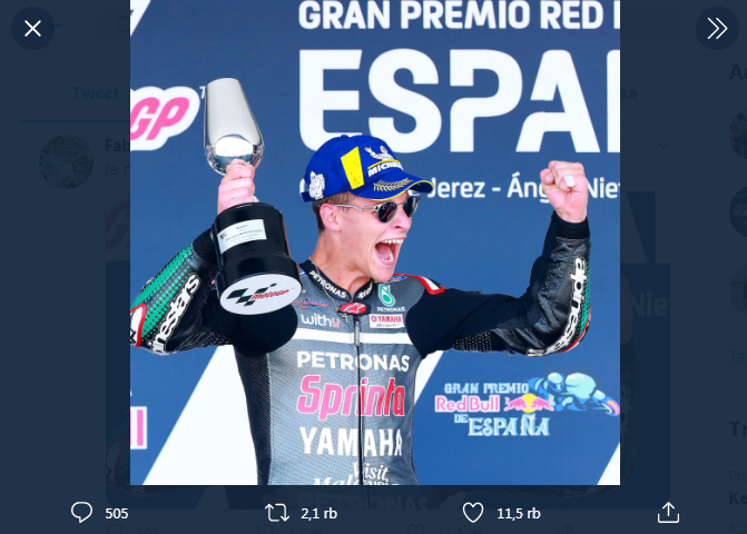 Fabio Quartararo Targetkan Juara Dunia Seusai Keberhasilan di GP Spanyol