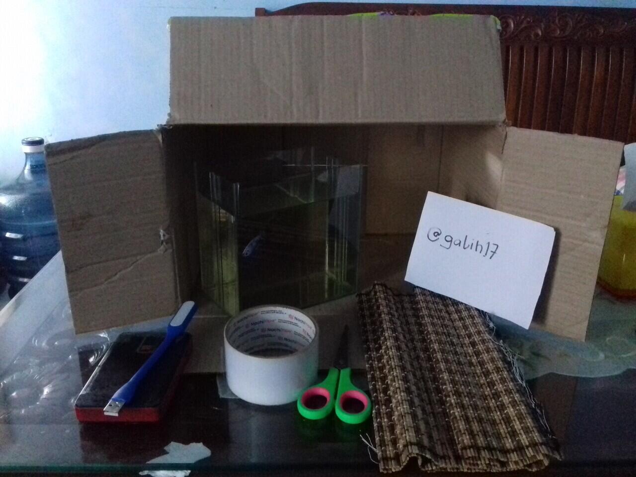 Membuat studio mini sederhana untuk memotret ikan