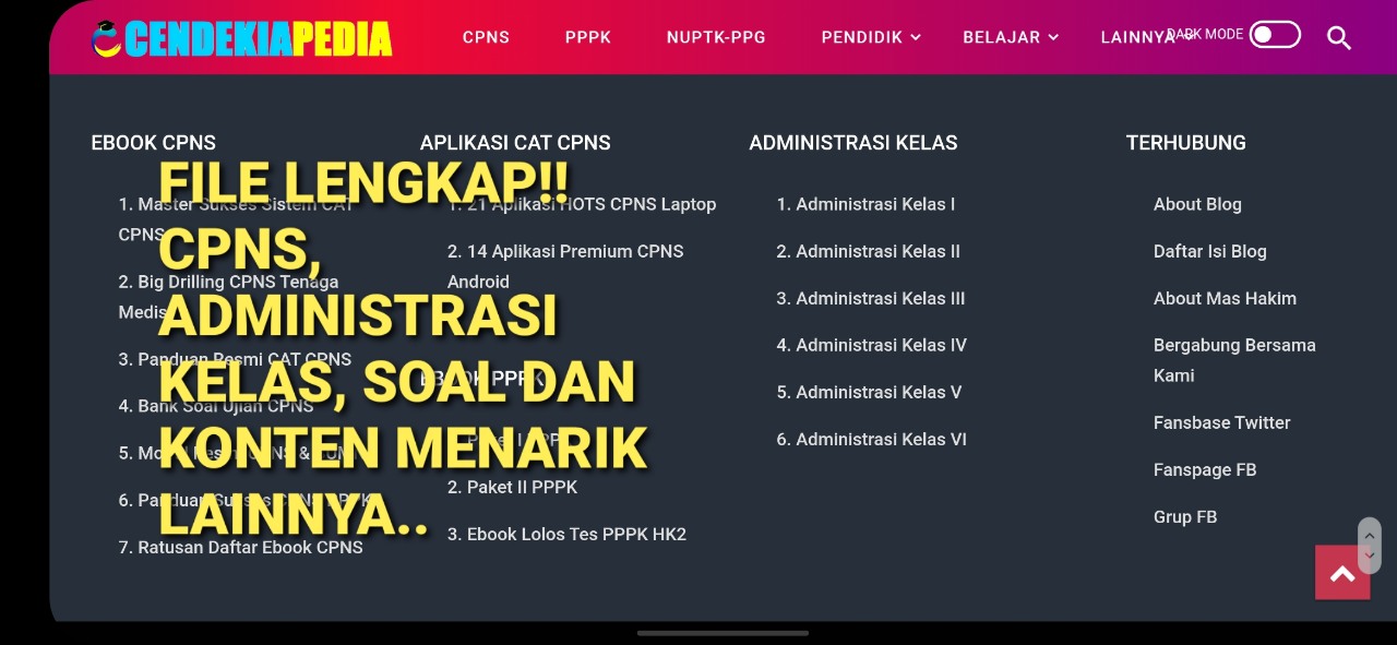 CENDEKIAPEDIA - Blog Yang Ngasih Kamu Soal CPNS, RPP, Silabus dan Lainnya
