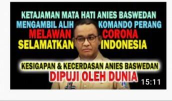 Anies Bersyukur Rasio Positif DKI Nyaris Penuhi Standar WHO