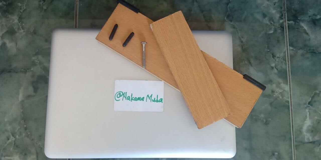 &#91;DIY&#93; sulap kayu bekas jadi stand laptop mu