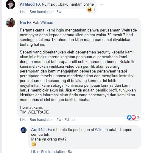 WELTRADE SI PENIPU SEDANG GENCAR MENCARI MANGSA