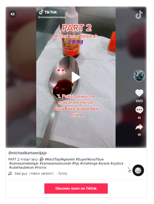 Heboh Video Telur di Dalam Kulkas Berwarna Merah Mirip Darah, Disantet?