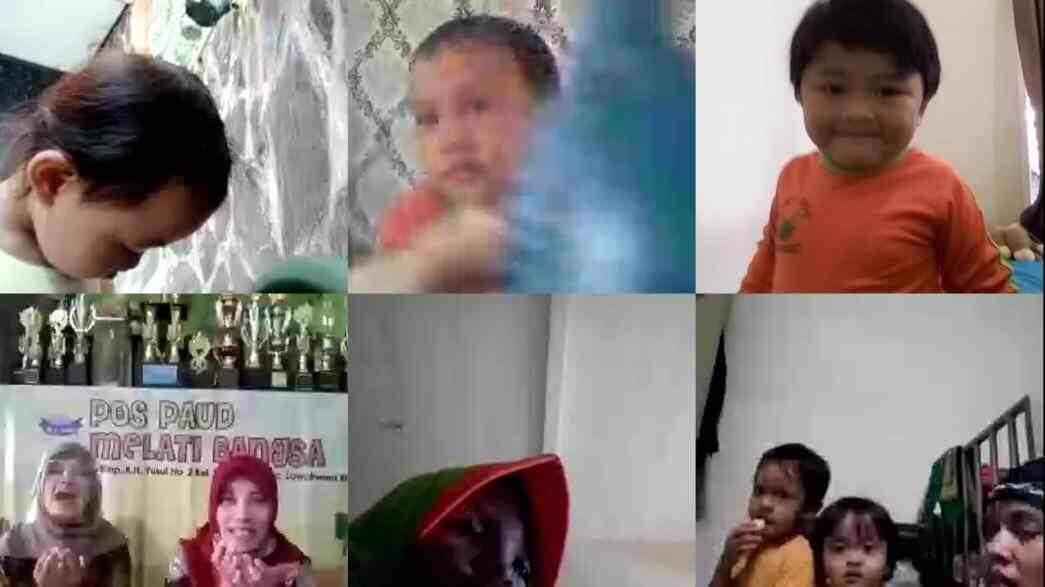 Foto-foto Lucu Balita Ketika Sekolah Online