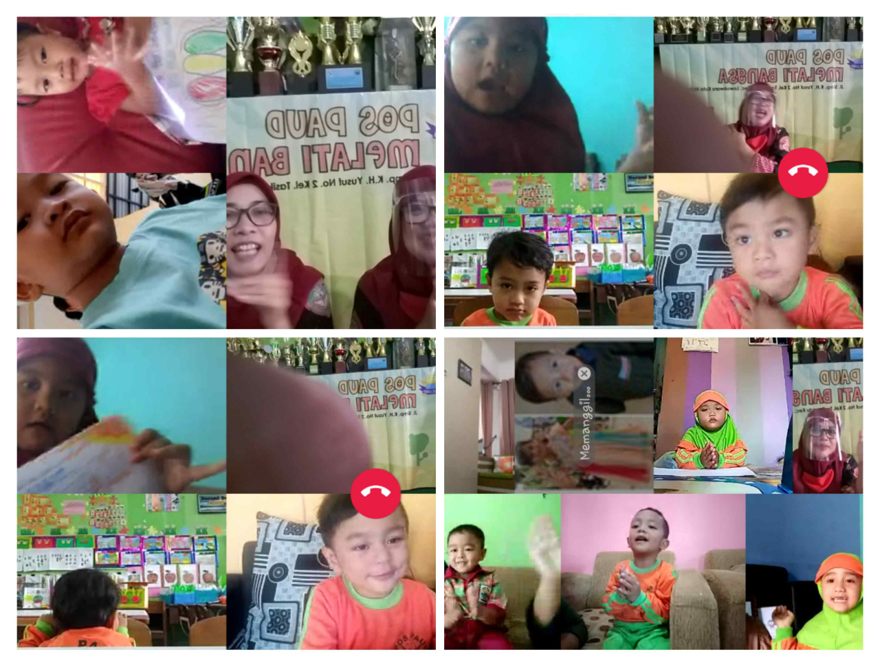 Foto-foto Lucu Balita Ketika Sekolah Online