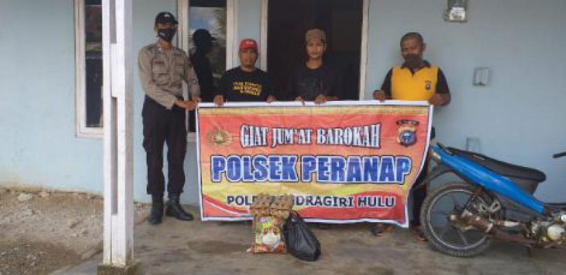 Polsek Peranap Kali ini Sentuh Keluarga Pasutri Mualaf