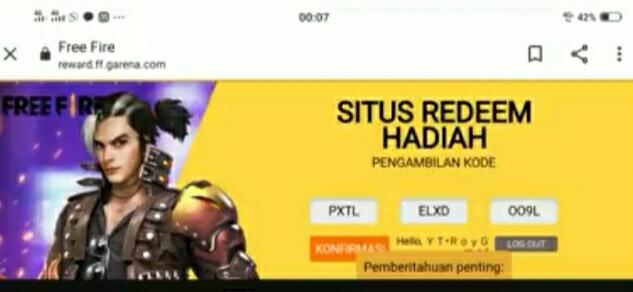Gebrakan Code Free Fire Game, Doyan Game Merapat.!!!