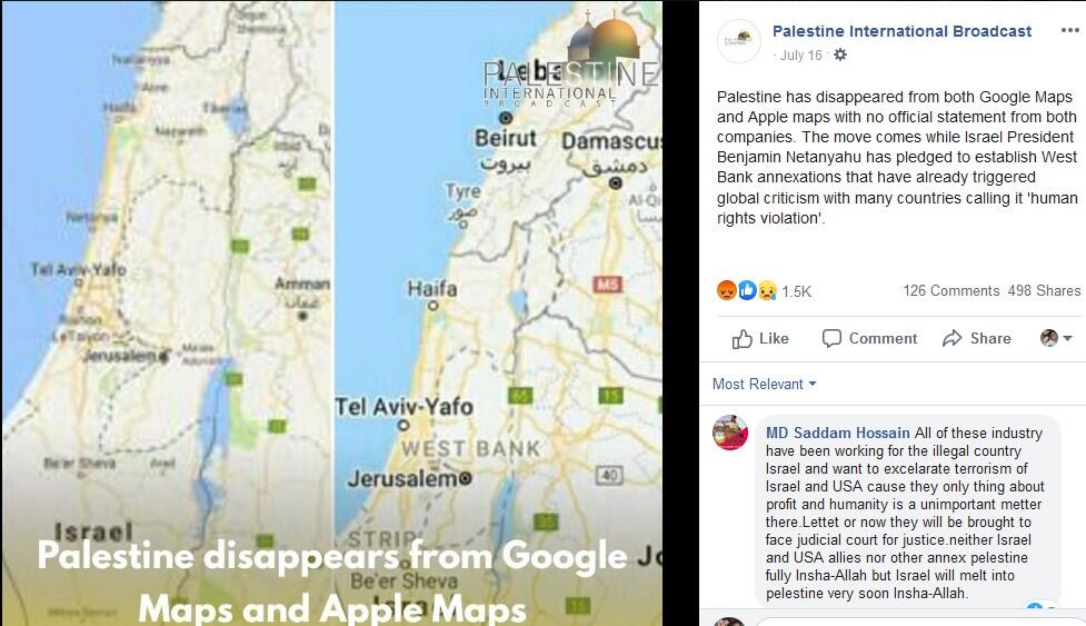 Palestina Yang Hilang Dari Google Maps Kok Viral Lagi Cek Di Sini