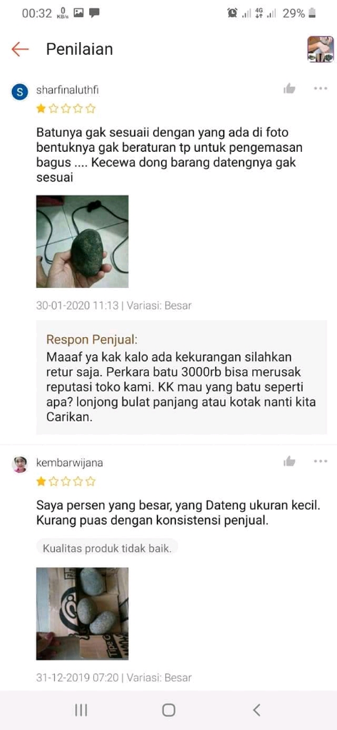 Ada-ada Saja Reseller Satu Ini, Menjual Batu Kerikil Di Shoppe.