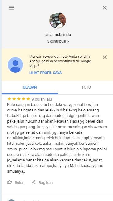 Penipuan Mobil Murah Asia Mobilindo, Warning Yang Mau Beli Mobil Murah !!!