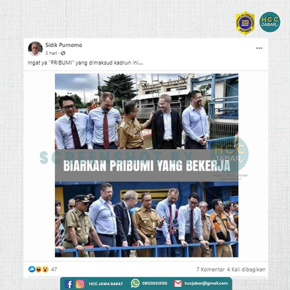 Anies Sebut Biarkan Pribumi yang Bekerja. HOAKS / FAKTA?