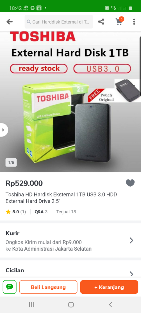 Review Harddisk Eksternal Toshiba 1TB