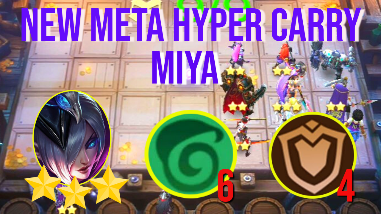 COMBO MAGIC CHESS META BARU - HYPER CARRY MIYA 6 ELF 4 TARGEMAN