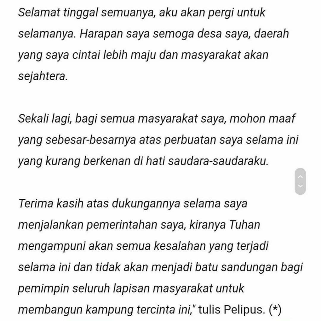 Kades di Sulbar Bunuh Diri! Surat yang Ditinggalkan, Viral! Begini Isinya!