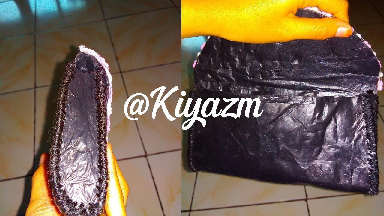 &#91;DIY&#93; Jangan Buang Bekas Plastik Kresek Hitam. Bisa Jadi Clutch Cantik Loh,