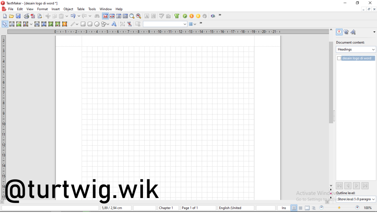 Cara Mudah Mendesain Logo Dengan Aplikasi Microsoft Word dan Sejenisnya
