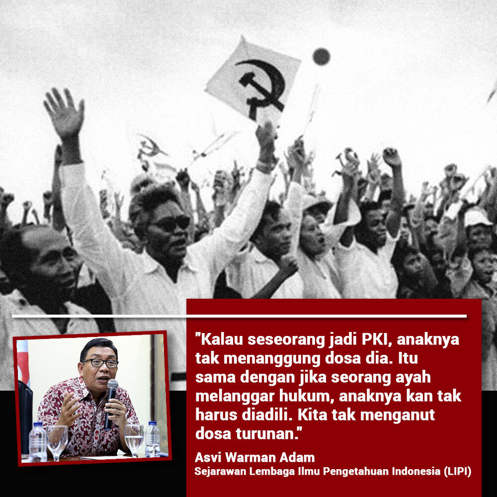 LIPI: Bila Seorang Jadi PKI, Keturunannya Jadi PKI?
