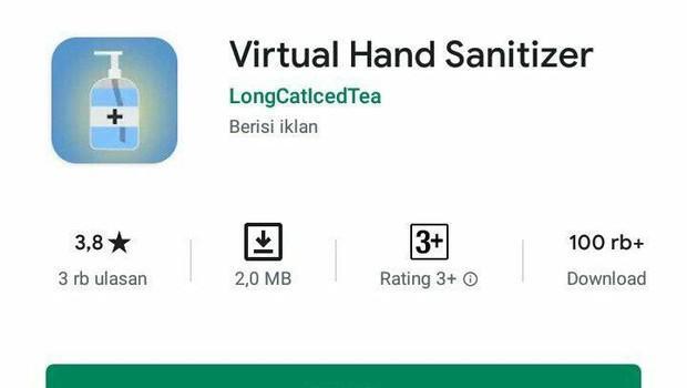 HAND SANITIZER PUN SEKARANG ADA YANG VIRTUALNYA LOH !! CEKIDOT GAN XD