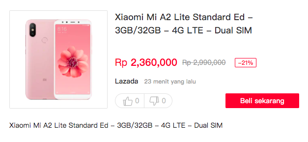 Segalanya Tentang Xiaomi Mi A2