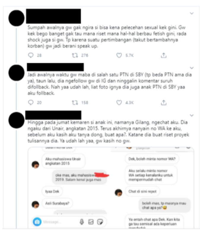 Heboh Predator ‘Fetish Kain Jarik’, Curhatan Korban Viral di Twitter
