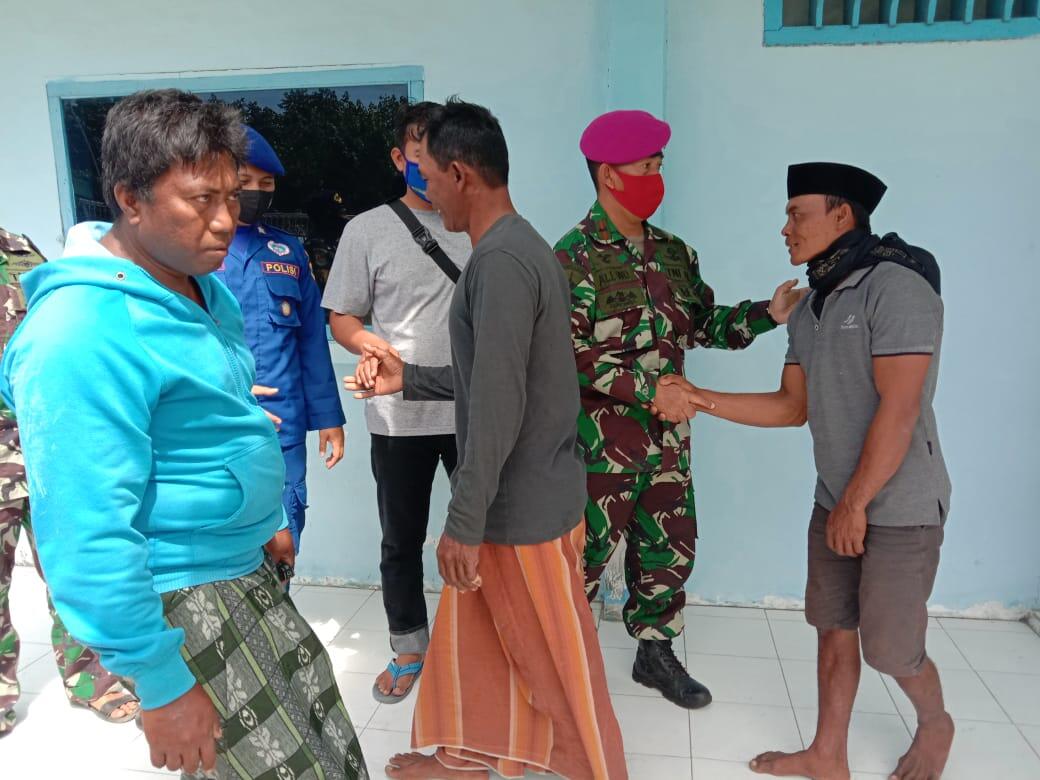 Mediasikan Permasalahan Antar Nelayan, Pos TNI AL Jangkar Himbau Patuhi Aturan