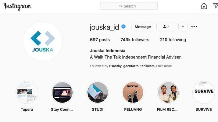 Goodbye, Akhirnya Minjou 'Jouska' Hilang dari Instagram