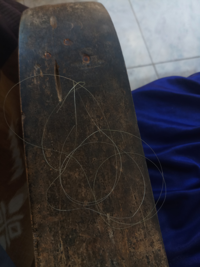 Mengupas Pepaya Menggunakan Benang Layangan.