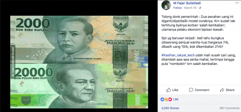 Gila! Uang 2000 Disulap Jadi 20000 Dengan Trik Sederhana, Berhasil Buat Membeli