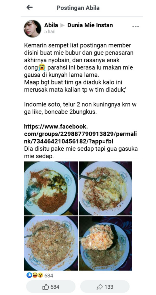 Bubur Mie Instan, Resep Terbaru yang Sedang Hangat Diperbincangkan Warganet