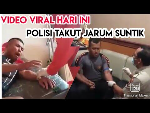 Viral, Polisi Takut Jarum Suntik