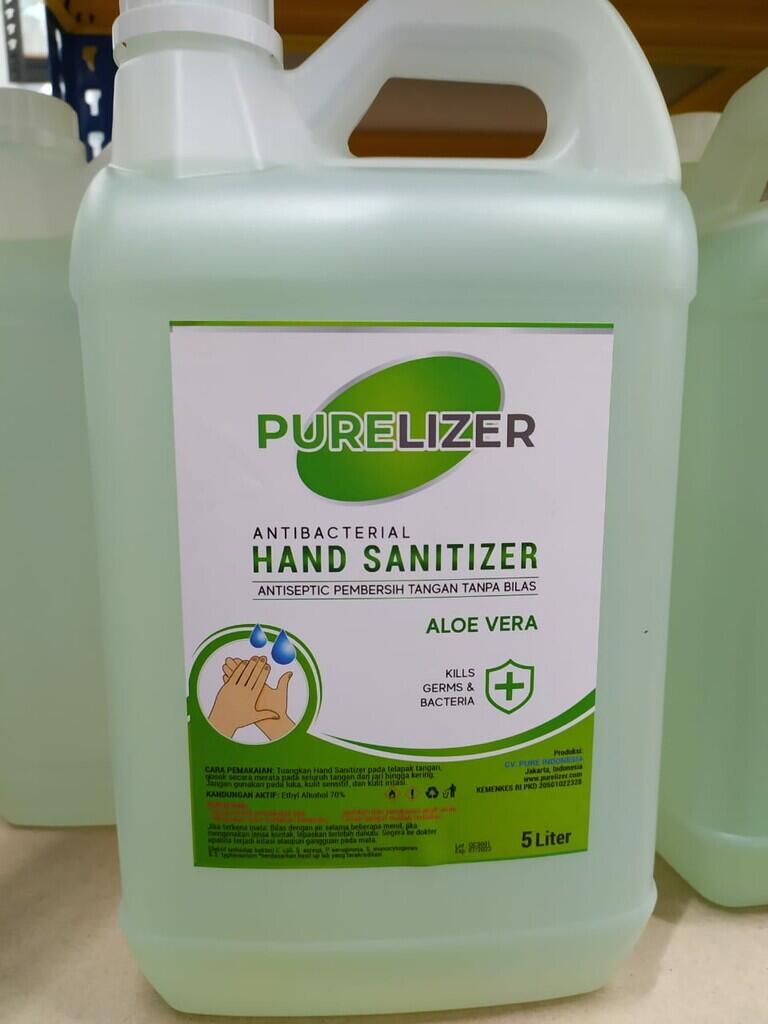 Open Reseller: PURELIZER Hand Sanitizer Cair 1L &amp; 5L Ijin Kemenkes Langsung Pabrik