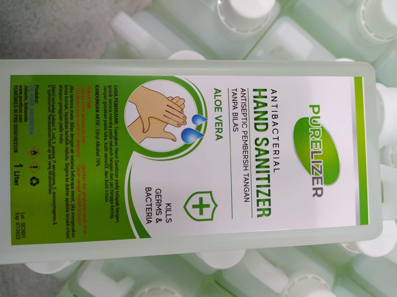 Open Reseller: PURELIZER Hand Sanitizer Cair 1L &amp; 5L Ijin Kemenkes Langsung Pabrik