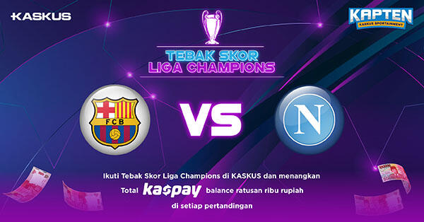 Tebak Skor Liga Champions: Barcelona vs Napoli