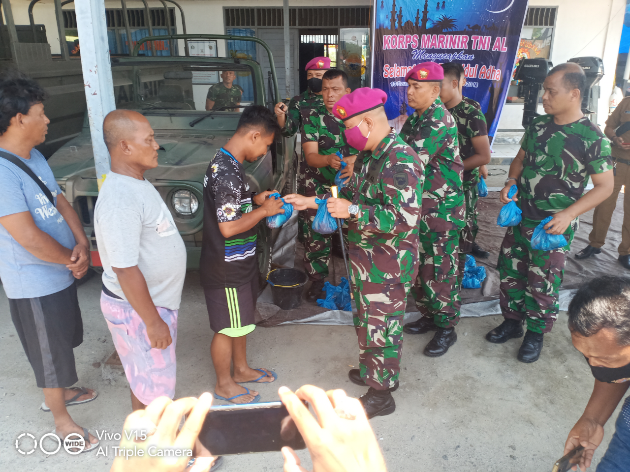 Yonmarhanlan I Bagikan 2 Ekor Sapi Kepada Masyarakat di Idul Adha 1441 H