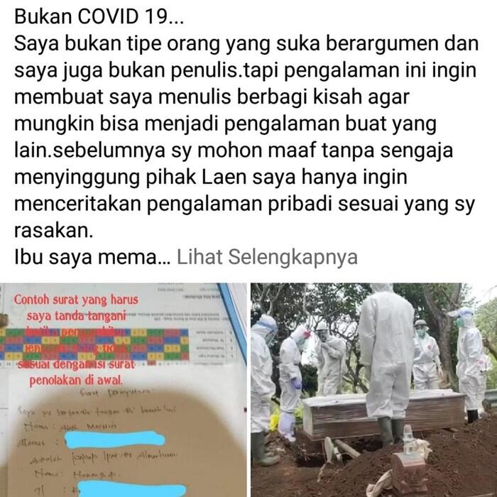 Curhat Wanita di Pasuruan soal Ibunya yang Diabetes Dilabeli COVID-19