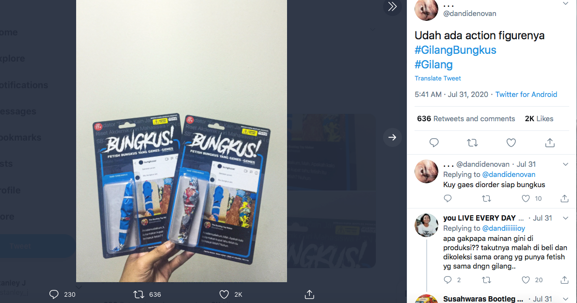 Karena Gilang, Kini Hadir Action Figure“GilangBungkus” di Pasaran!