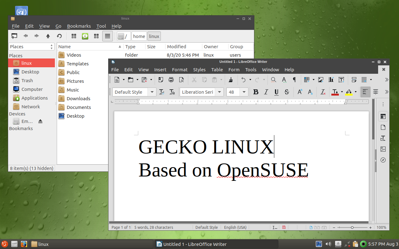 Gecko linux. Gecko linux