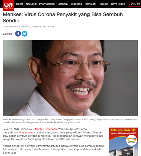 Satgas Ungkap Anggapan 'Nanti Sembuh Sendiri' Bisa Berujung Kematian COVID-19