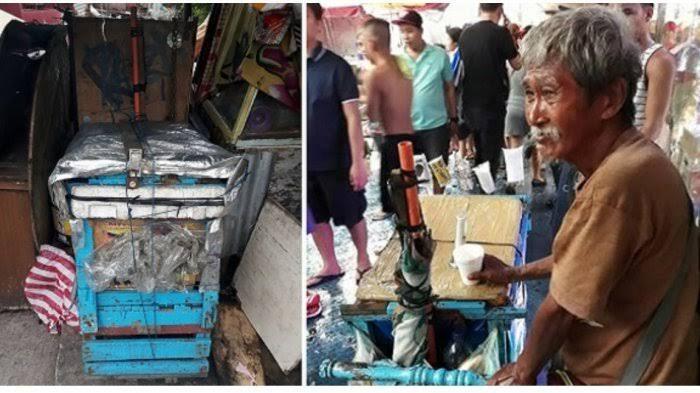 Dagangan Gak Laku Kakek Penjual Es Krim Ketiduran Di Pinggir Jalan