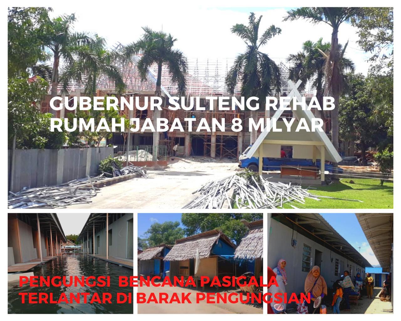 Parah! Gubernur Sulteng Renovasi Rumah Jabatan Senilai 8 Milyar Rupiah
